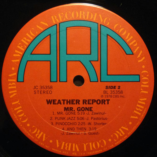 Weather Report : Mr. Gone (LP, Album, Ter)