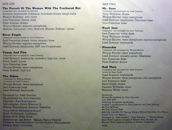 Weather Report : Mr. Gone (LP, Album, Ter)