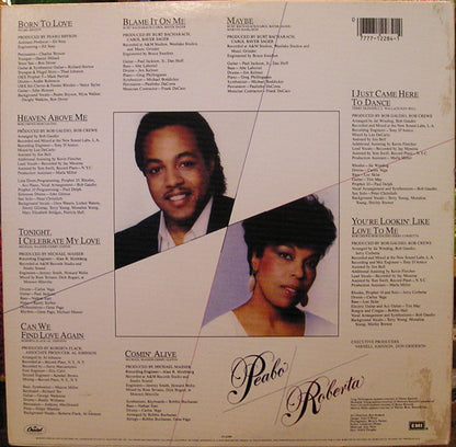 Peabo Bryson & Roberta Flack : Born To Love (LP, Album, Win)