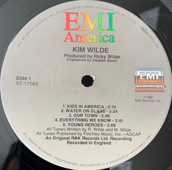 Kim Wilde : Kim Wilde (LP, Album, Los)