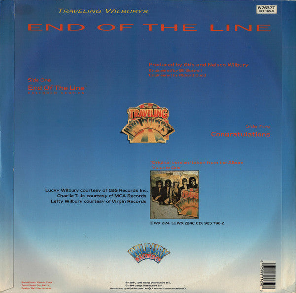 Traveling Wilburys : End Of The Line (12")