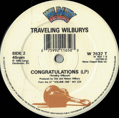 Traveling Wilburys : End Of The Line (12")