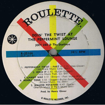 Joey Dee & The Starliters : Doin' The Twist At The Peppermint Lounge (LP, Album, Mono, Abb)