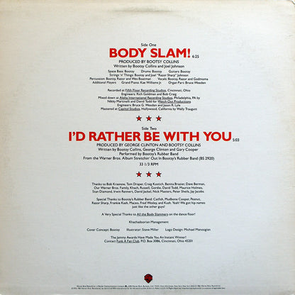 Bootsy's Rubber Band : Body Slam! (12", Single, All)