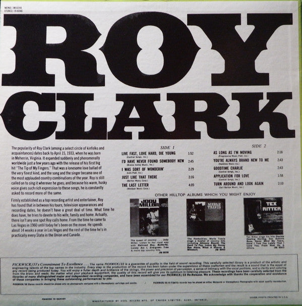 Roy Clark : Roy Clark (LP, Mono)