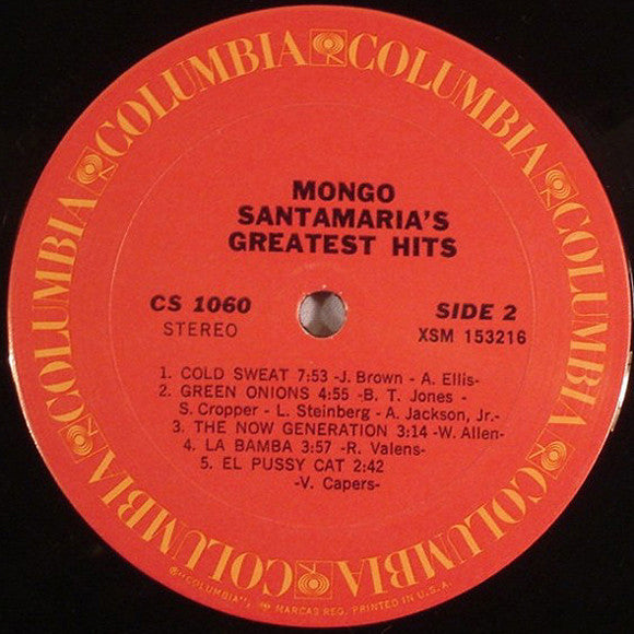 Mongo Santamaria : Mongo Santamaria's Greatest Hits (LP, Comp, RE)