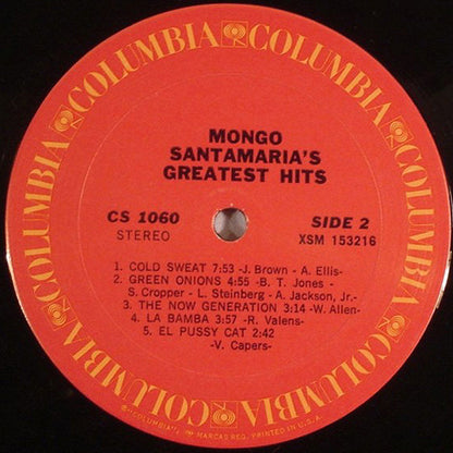 Mongo Santamaria : Mongo Santamaria's Greatest Hits (LP, Comp, RE)