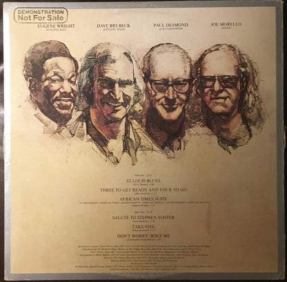 The Dave Brubeck Quartet : 25th Anniversary Reunion (LP, Album, Mixed, Promo, Ter)