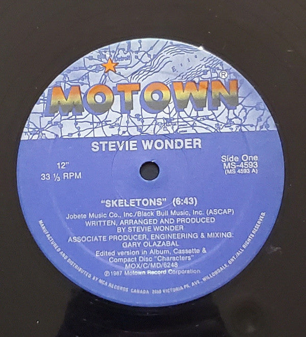 Stevie Wonder : Skeletons (12", Single)