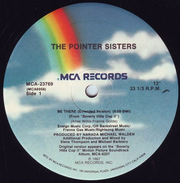 Pointer Sisters : Be There (Extended Version) (12")