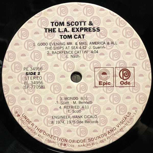 Tom Scott & The L.A. Express : Tom Cat (LP, Album, RE, San)