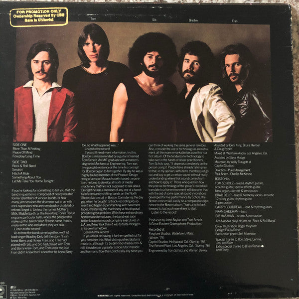 Boston : Boston (LP, Album, RP)