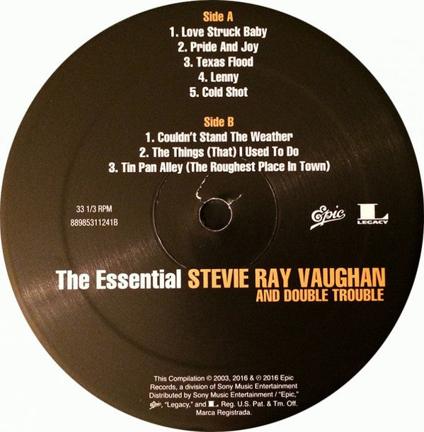 Stevie Ray Vaughan & Double Trouble : The Essential Stevie Ray Vaughan And Double Trouble (2xLP, Comp)