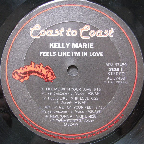Kelly Marie : Feels Like I'm In Love (LP, Album)