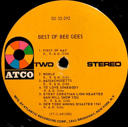 Bee Gees : Best Of Bee Gees (LP, Comp)