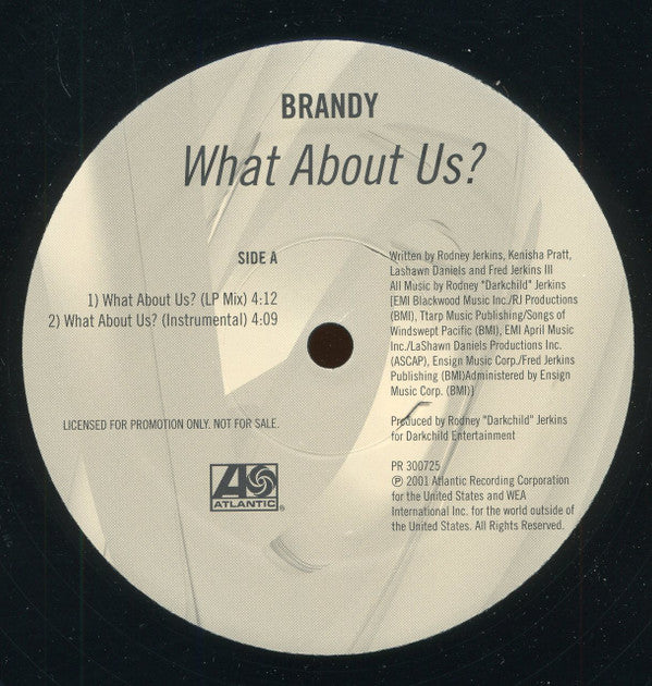 Brandy (2) : What About Us? (12", Promo)