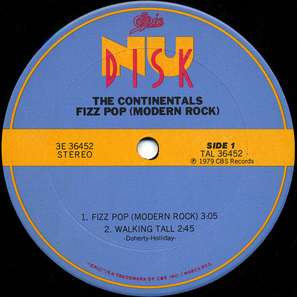 The Continentals (2) : Fizz! Pop! Modern Rock (10")