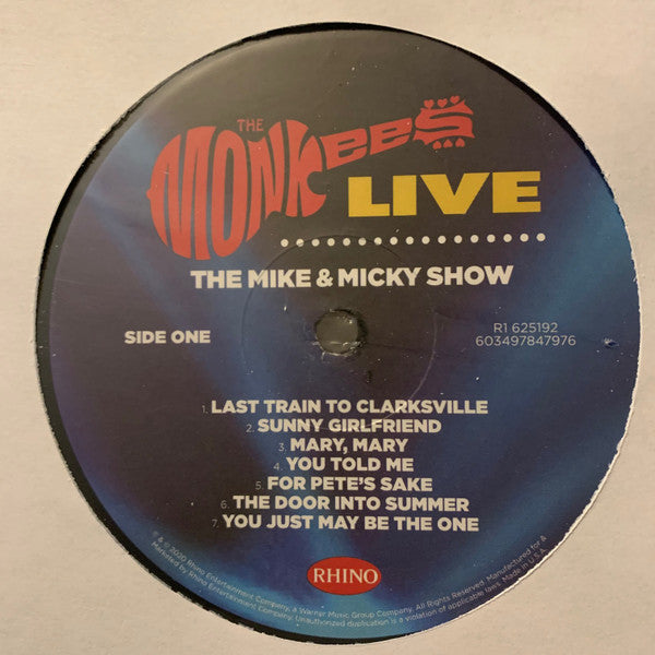 The Monkees : Live (The Mike & Micky Show) (2xLP, Album)