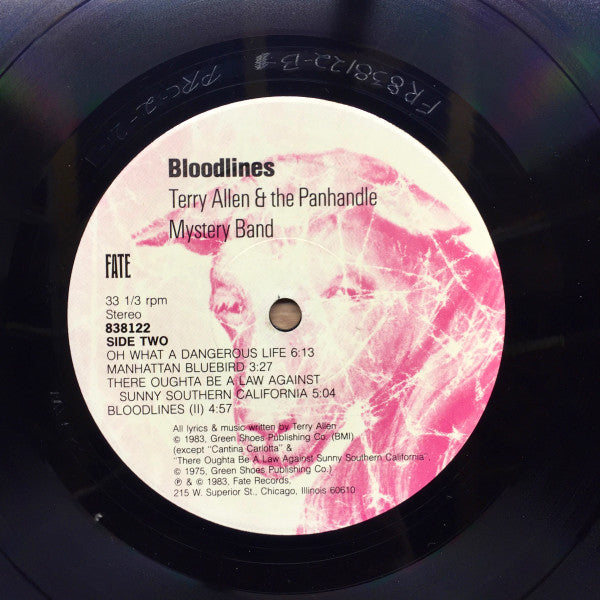 Terry Allen & The Panhandle Mystery Band : Bloodlines (LP, Album)