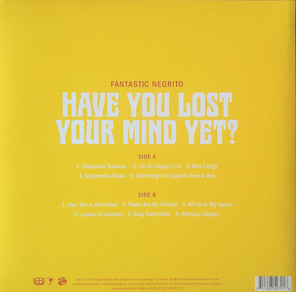 Fantastic Negrito : Have You Lost Your Mind Yet? (LP, Album)