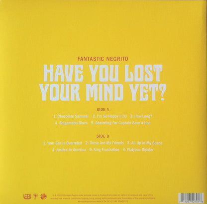 Fantastic Negrito : Have You Lost Your Mind Yet? (LP, Album)