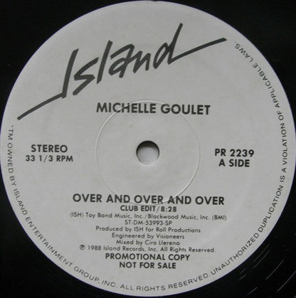Michelle Goulet : Over And Over And Over (12", Promo)