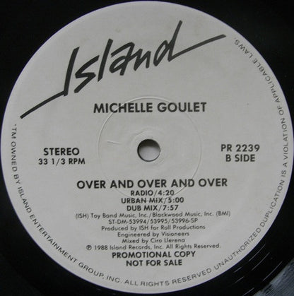 Michelle Goulet : Over And Over And Over (12", Promo)