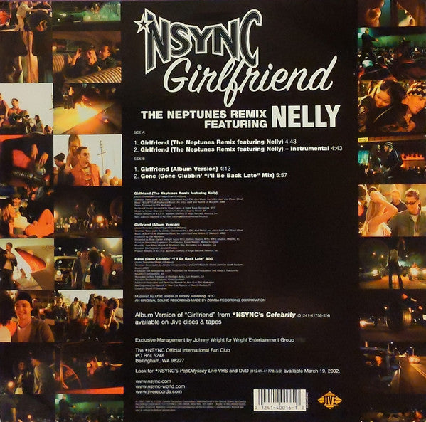 *NSYNC Featuring  Nelly : Girlfriend (The Neptunes Remix) (12")