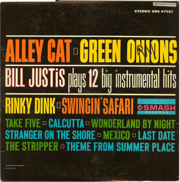 Bill Justis : Alley Cat / Green Onions: Bill Justis Plays 12 Big Instrumental Hits (LP, Album)