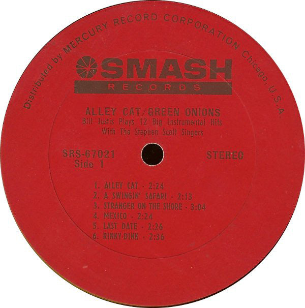 Bill Justis : Alley Cat / Green Onions (Bill Justis Plays 12 Big Instrumental Hits) (LP, Album)