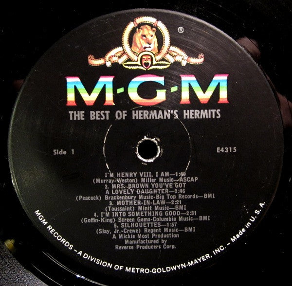 Herman's Hermits : The Best Of Herman's Hermits (LP, Comp, Mono, Gat)