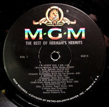 Herman's Hermits : The Best Of Herman's Hermits (LP, Comp, Mono, Gat)