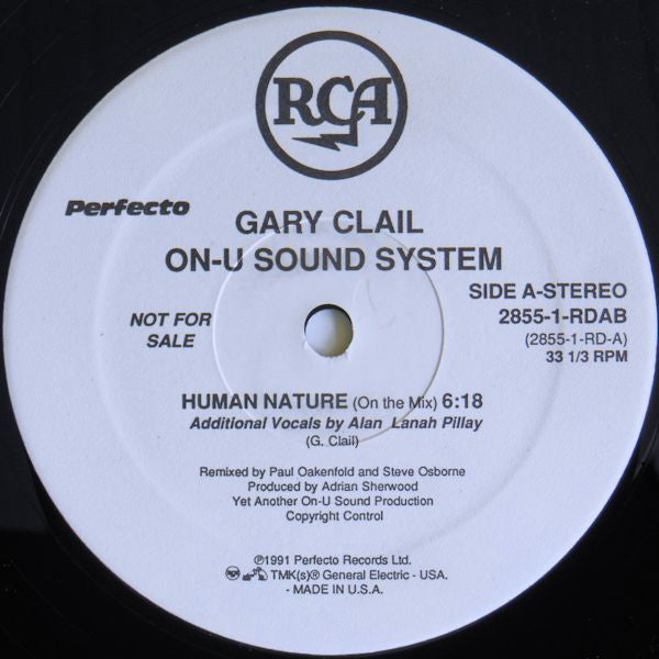Gary Clail & On-U Sound System : Human Nature (12", Promo)