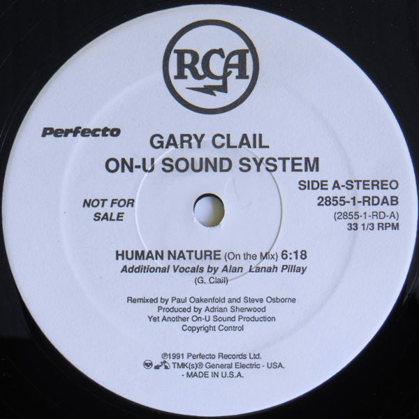 Gary Clail & On-U Sound System : Human Nature (12", Promo)
