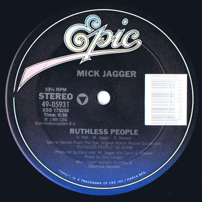 Mick Jagger : Ruthless People (12")