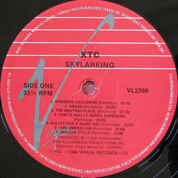 XTC : Skylarking (LP, Album)