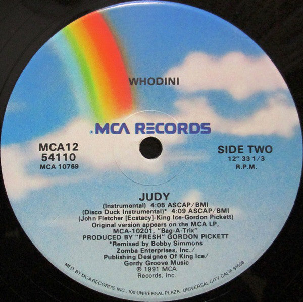 Whodini : Judy (12", Single)