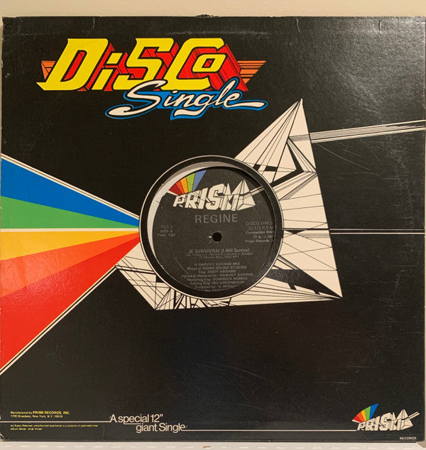 Régine : Je Survivrai (I Will Survive) / I'll Never Stop Dancin' (12")