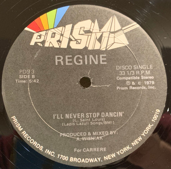 Régine : Je Survivrai (I Will Survive) / I'll Never Stop Dancin' (12")