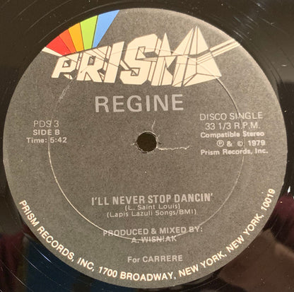 Régine : Je Survivrai (I Will Survive) / I'll Never Stop Dancin' (12")