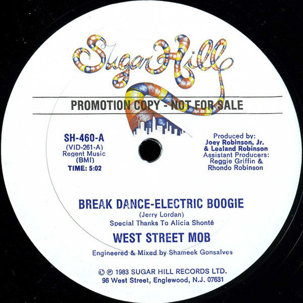 West Street Mob : Break Dance-Electric Boogie (12", Promo)