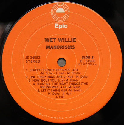 Wet Willie : Manorisms (LP, Album, Pit)