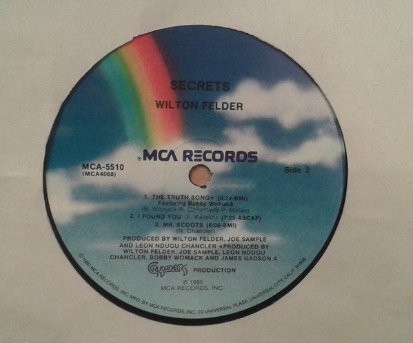 Wilton Felder Featuring Bobby Womack Introducing Alltrinna Grayson : Secrets (LP, Album)