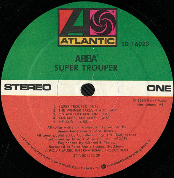 ABBA : Super Trouper (LP, Album, SP )