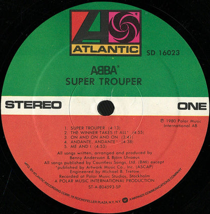 ABBA : Super Trouper (LP, Album, SP )