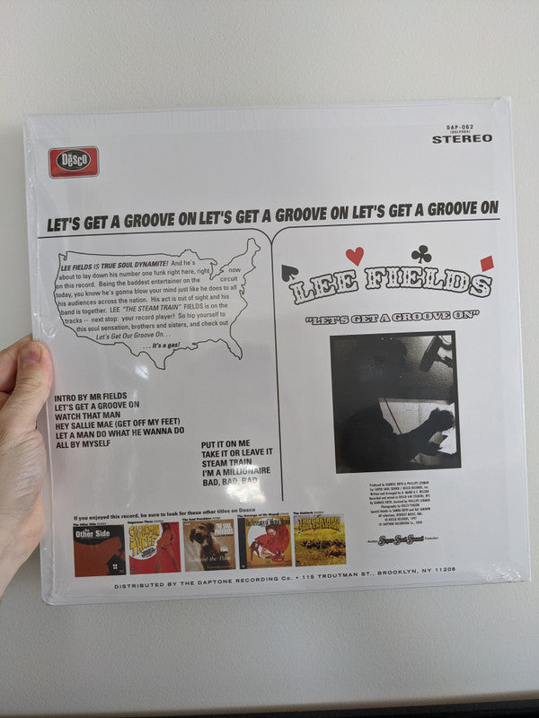 Lee Fields : Let's Get A Groove On (LP, Album, RE, RM, Red)