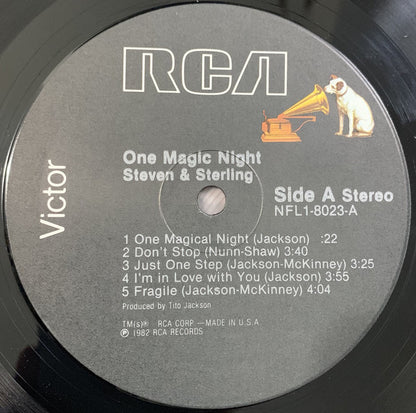Steven & Sterling : One Magic Night (LP, Album, Ind)