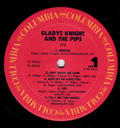Gladys Knight And The Pips : Life (LP, Album)