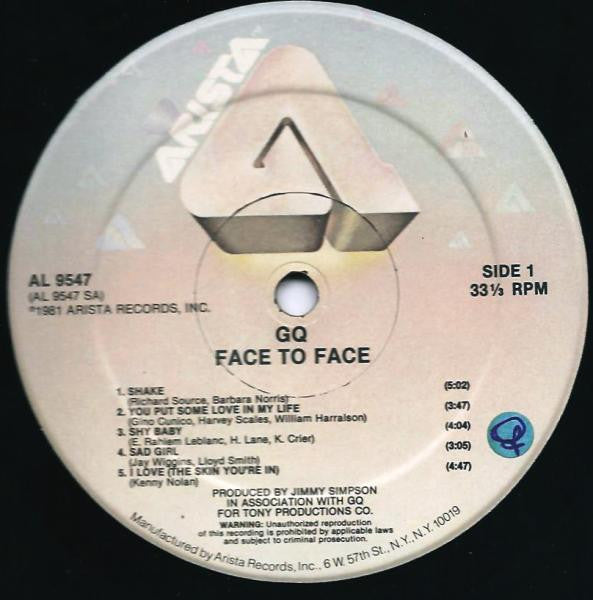 GQ : Face To Face (LP, Album)
