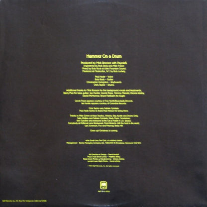 Payola$ : Hammer On A Drum (LP, Album, Ele)